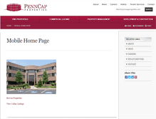 Tablet Screenshot of penncapproperties.com
